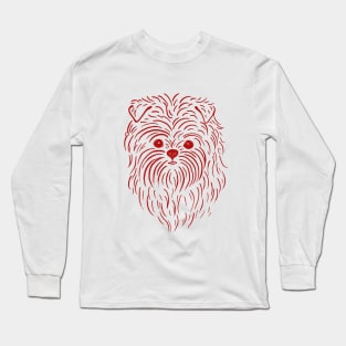 Affenpinscher (Pink and Red) Long Sleeve T-Shirt